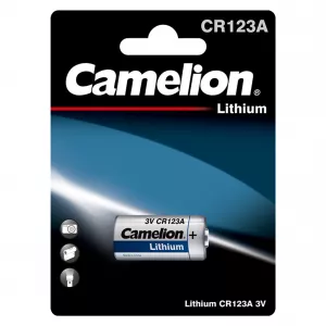 Baterie Litiu 3V CR123A 1480mAh, Dimensiuni 16.8 x 34.55 mm Camelion Blister 1