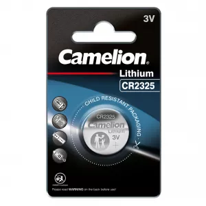 Baterie Litiu 3V CR2325 BR2325 190mAh, Dimensiuni 23 x 2.5 mm Camelion Blister 1