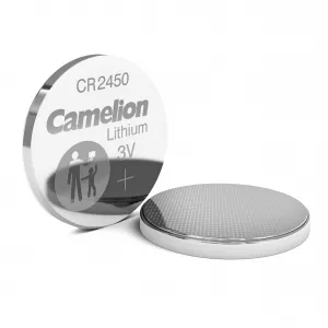 Litiu - Baterie Litiu 3V CR2450 550mAh, Dimensiuni 24 x 50 mm Camelion Blister 5, globstar.ro