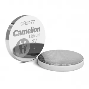 Litiu - Baterie Litiu 3V CR2477 1000mAh, Dimensiuni 24.5 x 7.7 mm Camelion Bulk, globstar.ro