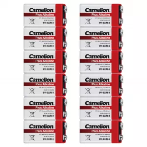 Baterie Alcalina 9V 6F22 6LR61 Camelion PLUS Bulk