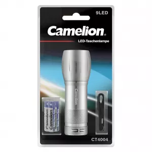 Clasice cu baterii - Lanterna cu 9 LED-uri, include 3 x AAA R3, Camelion, globstar.ro