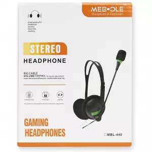 Casti Audio - Casca cu microfon pe brat , conectare jack 2x 3,5mm MBL-440 TED350039, globstar.ro