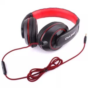 Casti Audio - Casca cu microfon pe fir conectare jack 3,5mm Ovleng X13 TED288206 / TED647073 - PM1, globstar.ro