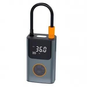 Compresor AUTO portabil, acumulator 2000mAh, display LED, presiune maxima 2.5 bar, gri