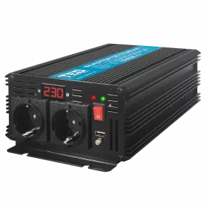 Invertor Auto 12V 220V, Putere Convertor 1000W cu Unda Sinusoidala Pura, TED Electric TED000378