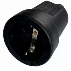 Cupla schuko cauciucata neagra IP20 Odo SPN3104 (1/25)
