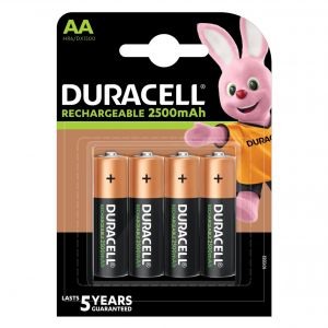 Baterie Reincarcabila DuraCell AA LR6 Acumulatori Preincarcati Ni-MH 1.2V 2500mAh Blister 4
