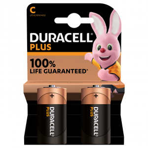 Baterii Alcaline C R14 1.5V DuraCell Blister 2