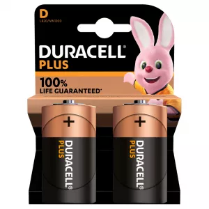 Baterii Alcaline D R20 1.5V DuraCell Blister 2