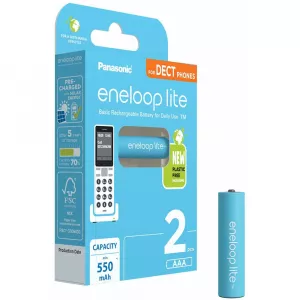 Eneloop Acumulatori Ni-Mh 1.2V AAA R3 550mAh Preincarcati Lite Phone Blister 2