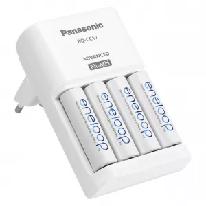 Incarcatoare - Incarcator Baterii Reincarcabile, Include 4x AA LR6 2000mAh, SMART cu Incarcare Individuala in 7h, Eneloop K-KJ17MCD40E, globstar.ro