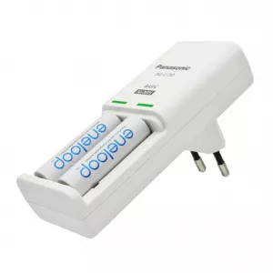 Incarcatoare - Incarcator Baterii Reincarcabile, Include 2x AA LR6 2000mAh, BASIC cu Incarcare Individuala in 10h, Eneloop K-KJ50MCD20E, globstar.ro