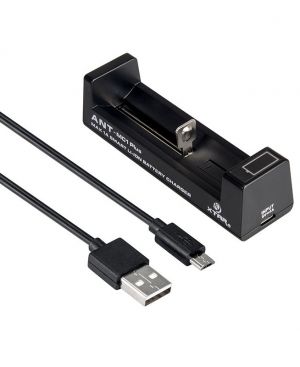 Incarcator Litiu-Ion Universal 0.5A 500mAh sau 1A 1000mAh cu 1 Canal Si Indicator Incarcare + USB, Xtar MC1+