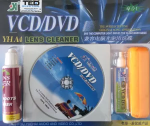 Kit curatare suprafete DVD CD BD cu Burete si Solutii