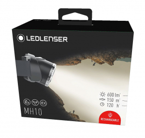 Lanterna cap LedLenser MH10 reincarcabila 600Lm cu HUSA si 2 filtre IPX4