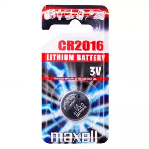 Baterie Litiu 3V CR2016 90mAh, Dimensiuni 20 x 1.6 mm Maxell Blister 5