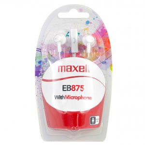 Maxell casca digital stereo Ear Buds EB-875  Microfon White 304019