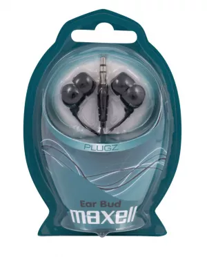 Casti Audio - Maxell casca digital stereo Plugz Black cod 303459, globstar.ro