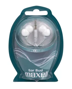 Casti Audio - Maxell casca digital stereo Plugz White cod 303438, globstar.ro