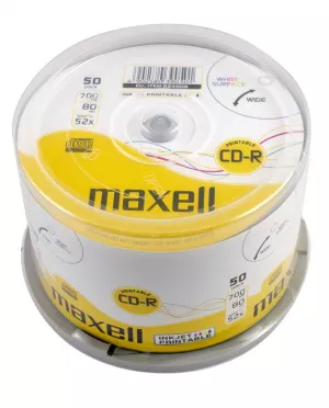 Maxell CD printabil Recordable 700MB 52X INKJET SHR50 624006