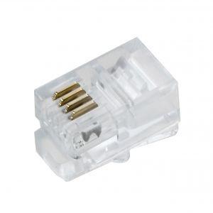 Mufa telefon 4/4 fire (pentru receptor) - RJ8 / RJ9 TEL0001 TED500390