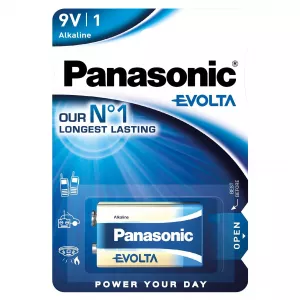Baterie Alcalina 9V 6F22 6LR61 Panasonic Evolta Blister 1
