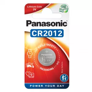 Baterie Litiu 3V CR2012 55mAh, Dimensiuni 20 x 1.2 mm Panasonic Blister 1