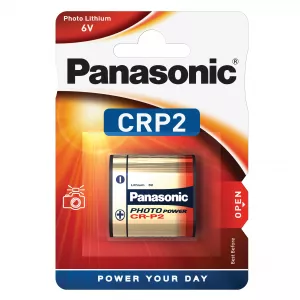 Baterie Litiu 6V CRP2 CR-P2 1400mAh, Dimensiuni 35 x 19.5 x 36 mm Panasonic Blister 1