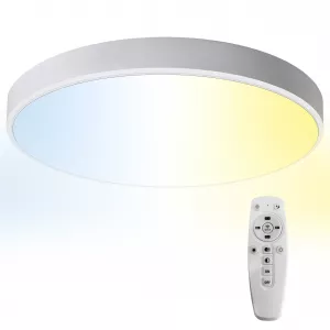 Plafoniera LED Rotunda Alba 36W cu telecomanda 3000K 4500K 6500K PT, TED