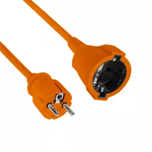 Prelungitor 20 metri cu 1 Schuko, Cablu 3x 1mm, Culoare Portocaliu, Putere 2300W 10A, TED Electric TED004192