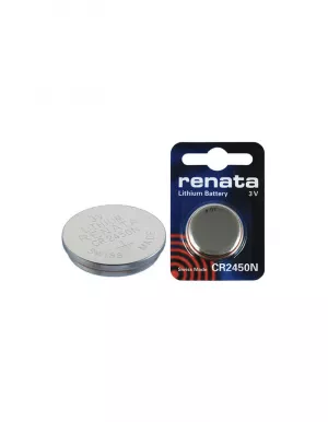 Baterie Litiu 3V CR2450N 540mAh cu Guler, Dimensiuni 24 x 5 mm Renata Blister 1