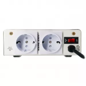 Monofazate - Stabilizator tensiune 600W 230V cu 2 iesiri Schuko si sinusoidala pura + ecran LCD si cleme prindere in perete, TED Electric TED000057, globstar.ro
