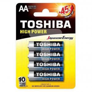 Baterii Alcaline AA LR6 1.5V Toshiba Blister 4