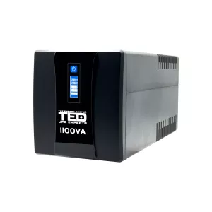 UPS 1100VA 600W cu Stabilizator si Management, 4x Schuko, Ecran LCD si 2x Acumulator 12V 7Ah, TED Electric