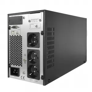 Online Dubla Conversie - UPS Online 2kVA/1800W Monofazat, Dublă Conversie, Pure Sine Wave, Management LCD, Include 4 Acumulatori 12V/9Ah, TED Electric, globstar.ro
