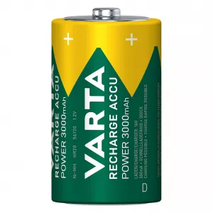 Ni-MH - Baterie Reincarcabila Varta D LR20 Acumulatori Preincarcati Ni-MH 1.2V 3000mAh Blister 2, globstar.ro