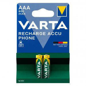 Baterie Reincarcabila Varta AAA LR3 Acumulatori Preincarcati Ni-MH 1.2V 800mAh Blister 2 Phone