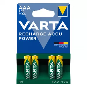 Baterie Reincarcabila Varta AAA LR3 Acumulatori Preincarcati Ni-MH 1.2V 800mAh Blister 4