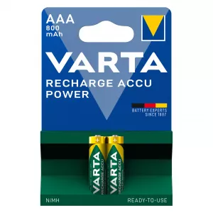 Baterie Reincarcabila Varta AAA LR3 Acumulatori Preincarcati Ni-MH 1.2V 800mAh Blister 2
