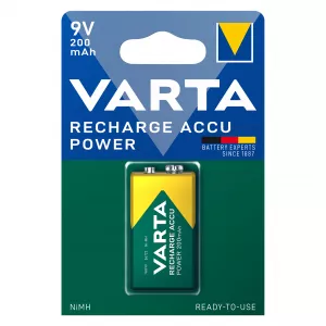 Varta Acumulator 9V 200mAh Preincarcat Ni-MH 6LR61 6LF22