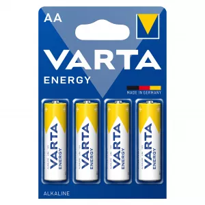 Baterii Alcaline AA LR6 1.5V Varta Energy Blister 4 4106