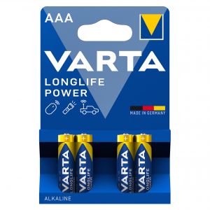 Baterii Alcaline AAA LR3 1.5V Varta Blister 4 4903
