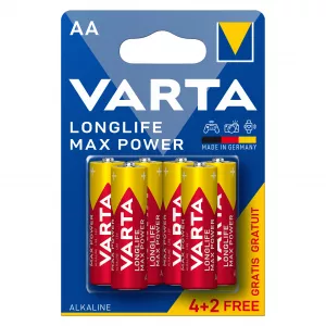 Baterii Alcaline AA LR6 1.5V Varta Max Power Blister 6