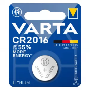 Baterie Litiu 3V CR2016 90mAh, Dimensiuni 20 x 1.6 mm Varta Blister 1