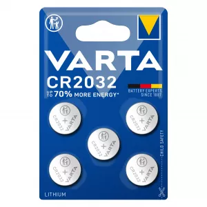 Baterie Litiu 3V CR2032 230mAh, Dimensiuni 20 x 3.2 mm Varta Blister 5