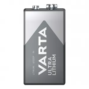 Litiu - Baterie Litiu 9V 6LR61 6F22 100mAh, Dimensiuni 48.5 x 17.5 x 25.3 mm Varta Blister 1, globstar.ro