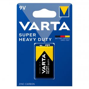 Baterie 9V 6F22 6LR61 Varta Super Heavy Duty Blister 1