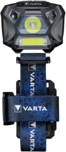 Varta lanterna de cap Work Flex MotionSensor H20 Led 3W + COB/ 150Lm/ 20h/ 78m/ IP54 incl 3xAAA(R3) V18648 (1/4)