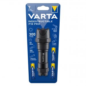 Lanterna cu LED 6W F10 PRO, indestructibila 300lm IP67, include 3 x AAA R3, 18710 Varta